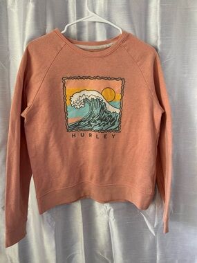 Hurley Peach Fleece Pullover Sweatshirt